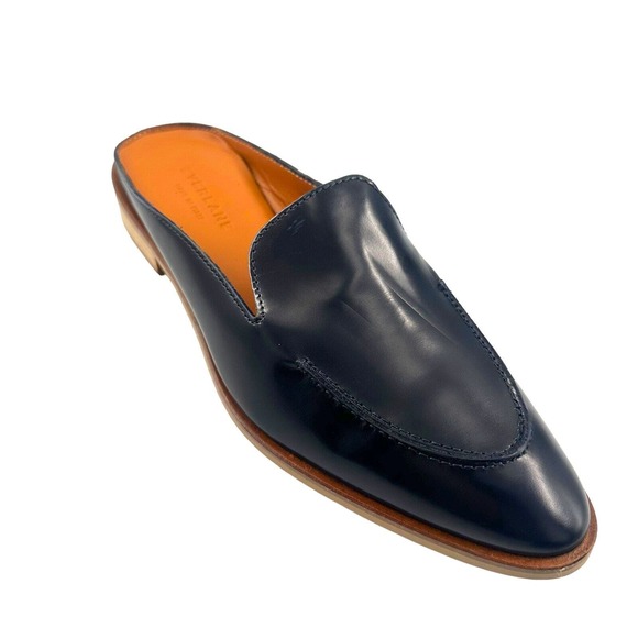 EVERLANE The Modern Loafer Slip On Leather Low Heel Mules 6.5 US in Navy - Picture 11 of 12